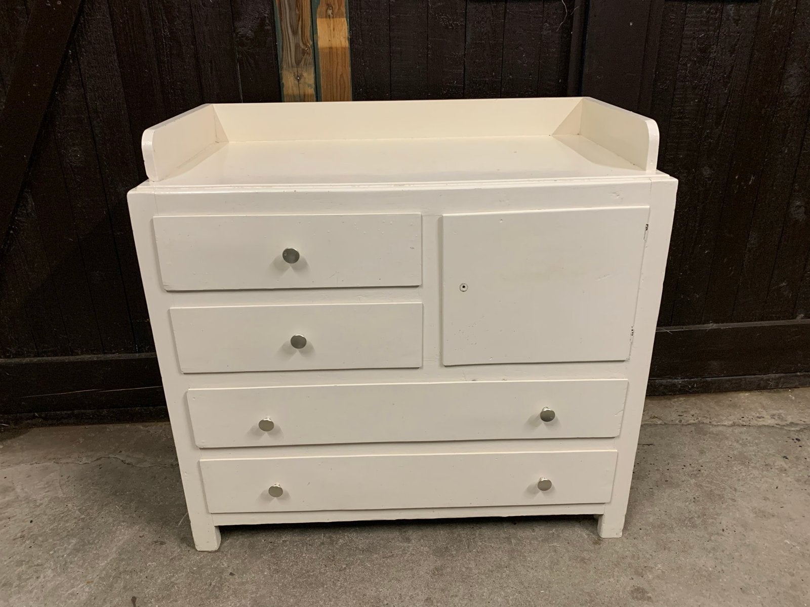 Handgemaakte houten Commode Jaren '30 - Vintage Stijl, Ophalen, Gebruikt, 50 tot 70 cm, 75 tot 100 cm
