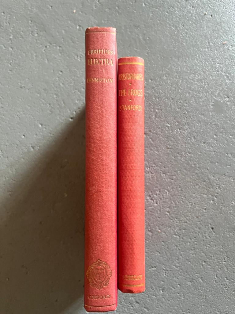 Oud Griekse literatuur Euripides Electra Aristophanes Frogs, Ophalen of Verzenden