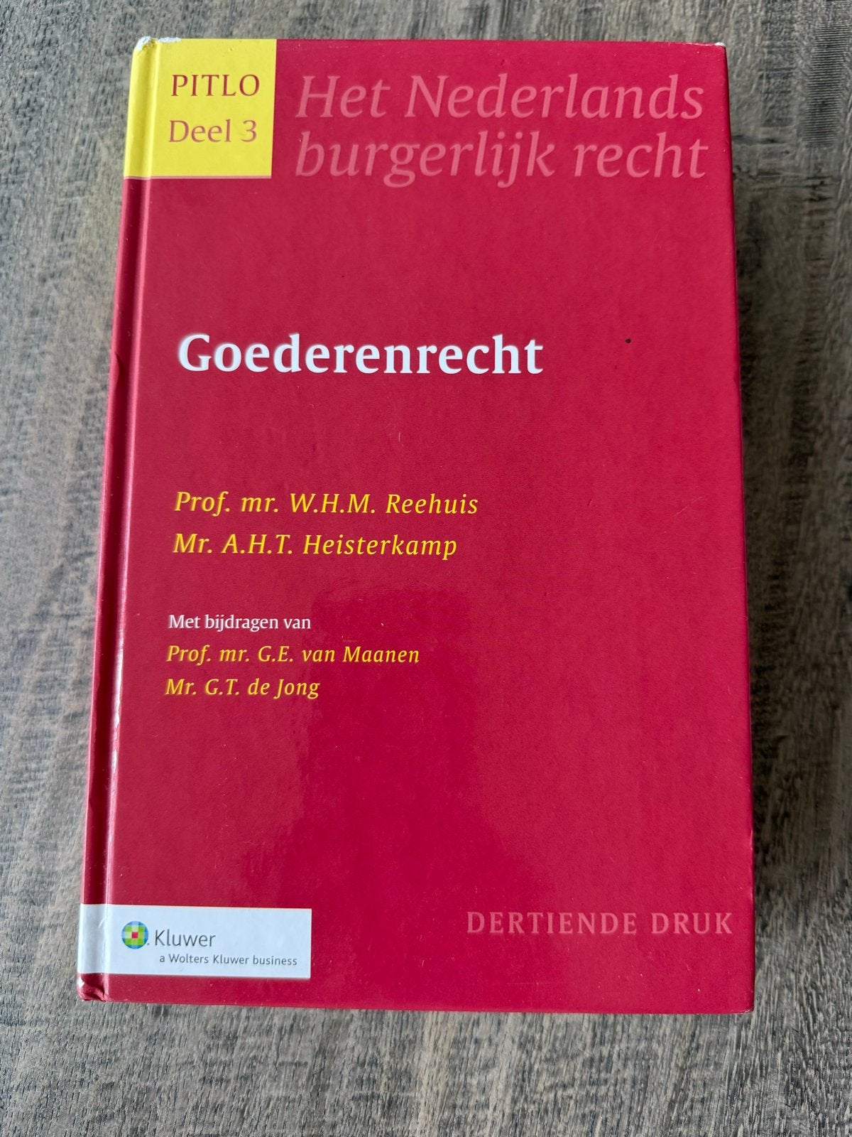 PITLO Deel 3: Goederenrecht - Het Nederlands Burgerlijk Rech, Ophalen of Verzenden, Gamma, Zo goed als nieuw, HBO