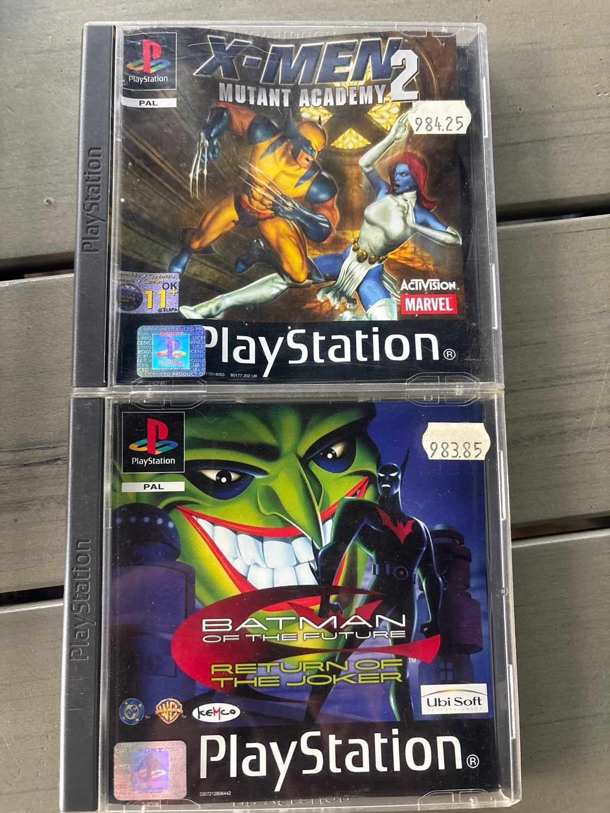 X-Men 2 Mutant Academy & Batman PS1 games, Spelcomputers en Games, Gebruikt, Vechten, 1 speler, Ophalen of Verzenden