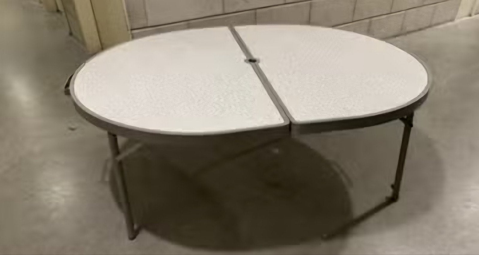 Ovaal dubble camping. Hoogte verstelbaar, Ophalen, Zo goed als nieuw