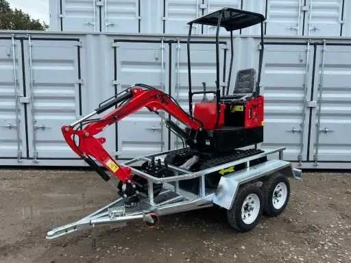 2025 JPC HT12 Minigraafmachine met trailer, Graafmachine