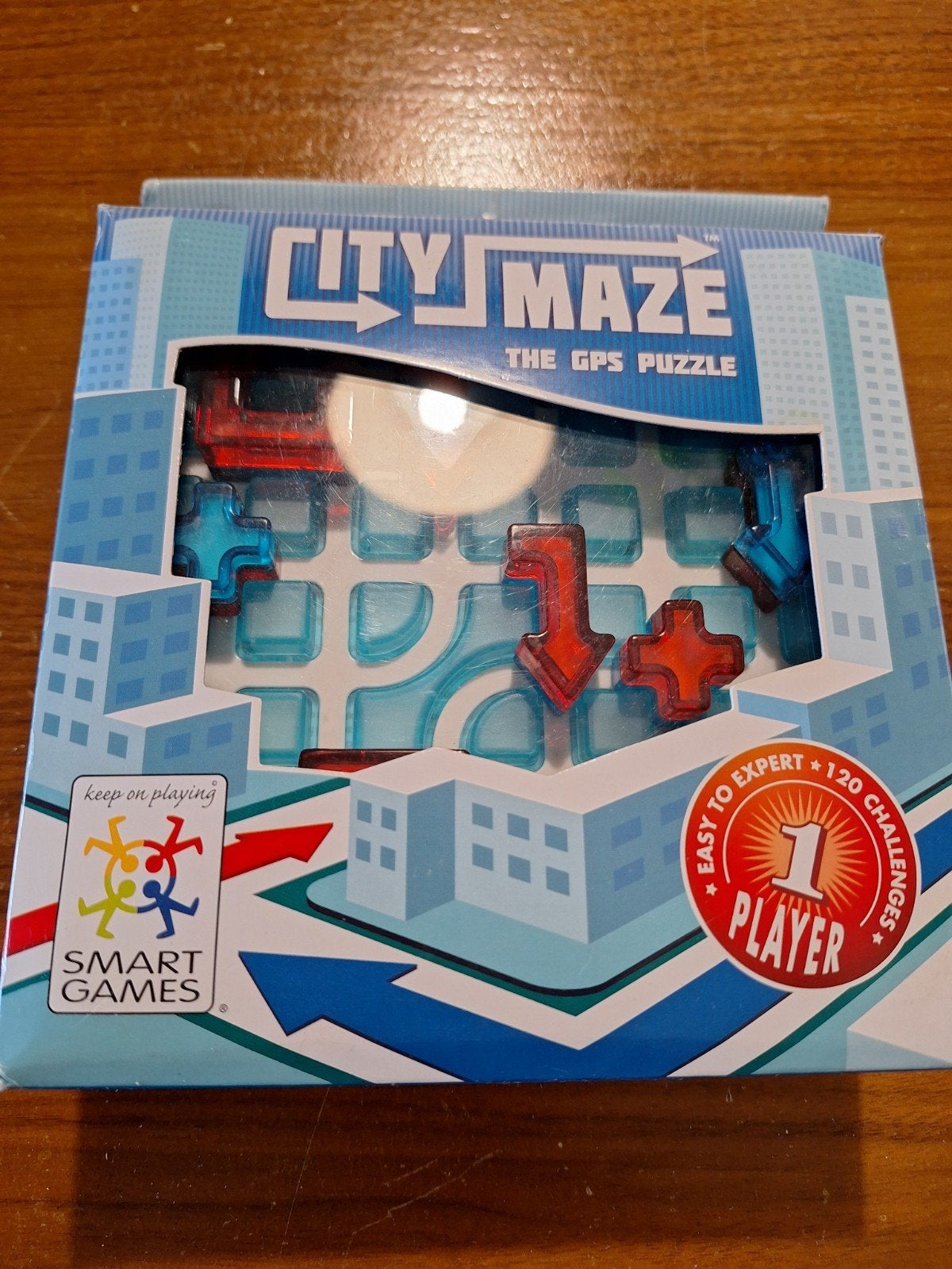 Smart Games City Maze The GPS Puzzle - IQ-building, Ophalen of Verzenden, Zo goed als nieuw, Rubik's of 3D-puzzel