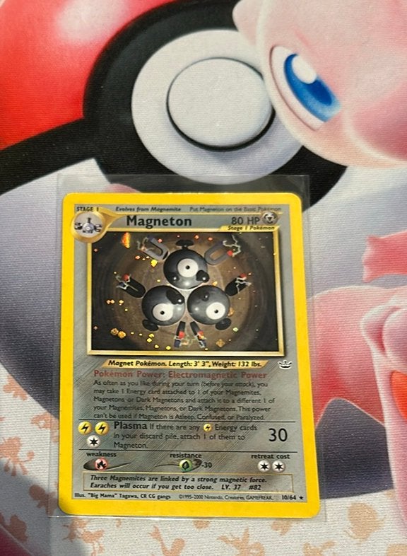 Pokemon magneton Neo Revelation Holo 10/64, Ophalen, Zo goed als nieuw