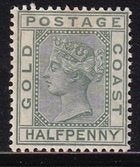 3797 - Goudkust Michel 8 met plakkerrest , Koningin Victoria, Verzenden, Overige landen, Postfris