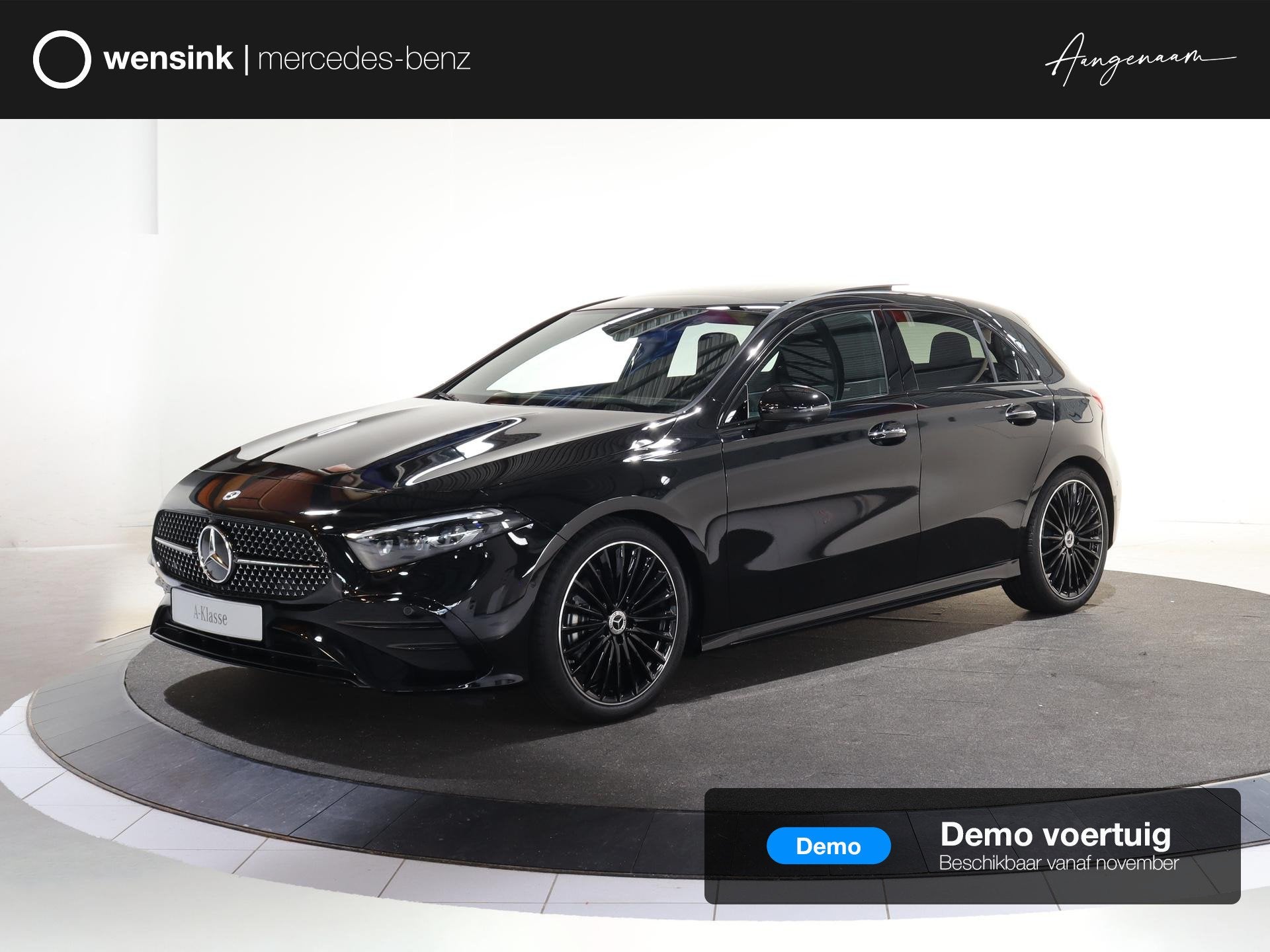 Mercedes-Benz A-klasse 180 Business Solution AMG | Panoramas, Auto's, 136 pk, 4 cilinders, Zwart, 1332 cc