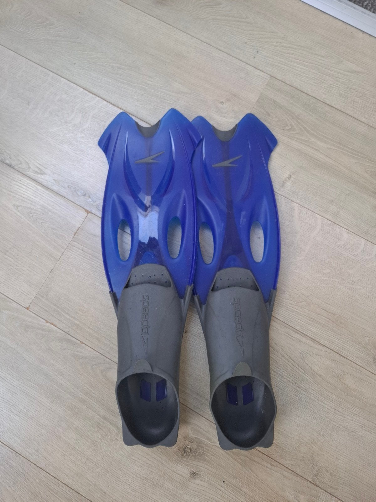 Speedo Zwemvliezen Maat 41-42 - Blauw/Grijs, Ophalen of Verzenden, Zo goed als nieuw, Zwem- of Duikvliezen