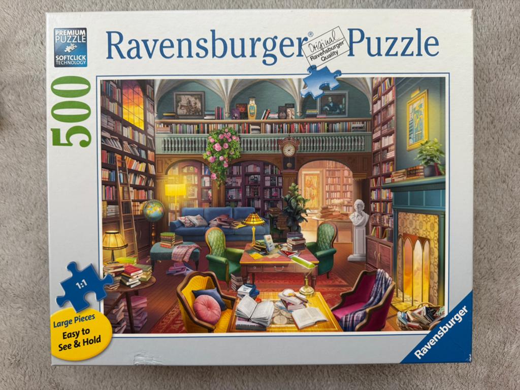 Droombibliotheek ~ XL puzzel 500 stukjes, Ophalen of Verzenden, 500 t/m 1500 stukjes, Zo goed als nieuw