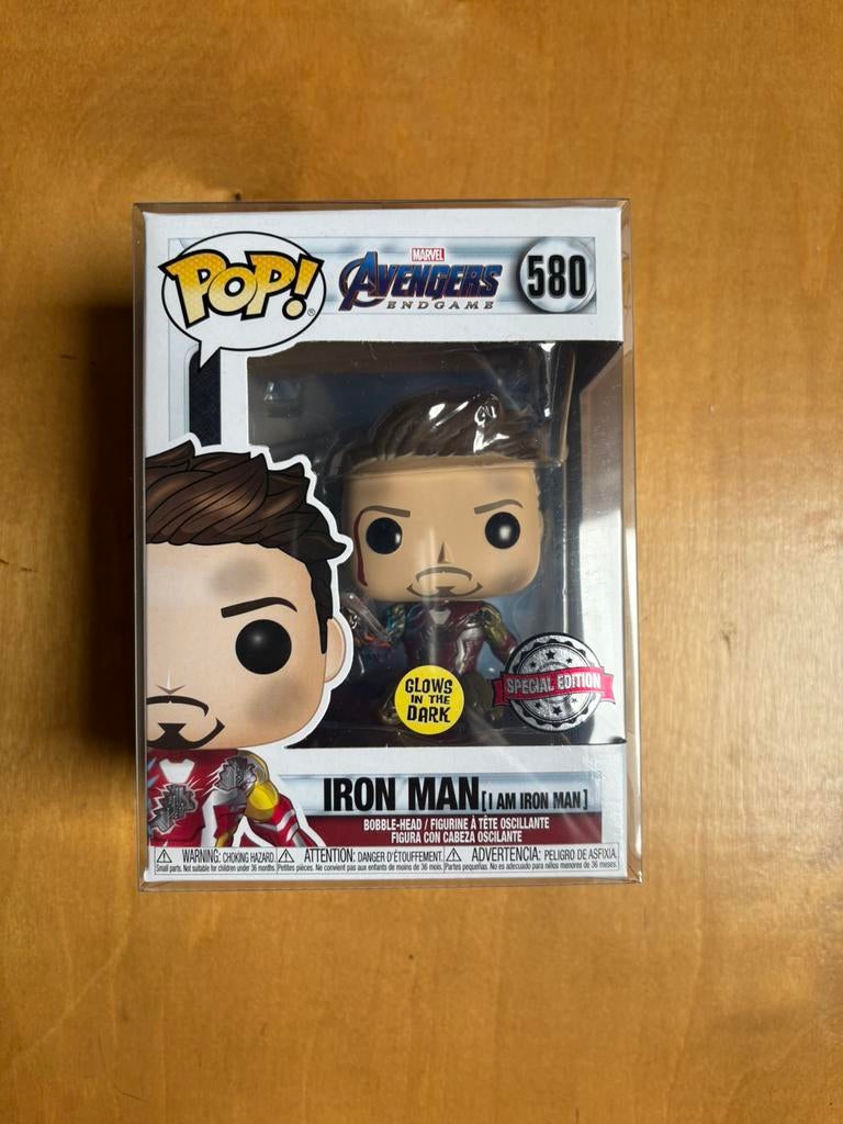 Funko Pop Marvel Iron Man 580 Glow In The Dark, Verzenden, Zo goed als nieuw