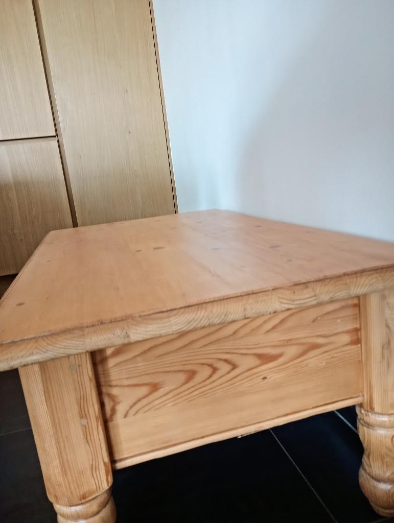 Tafel grenen, Ophalen