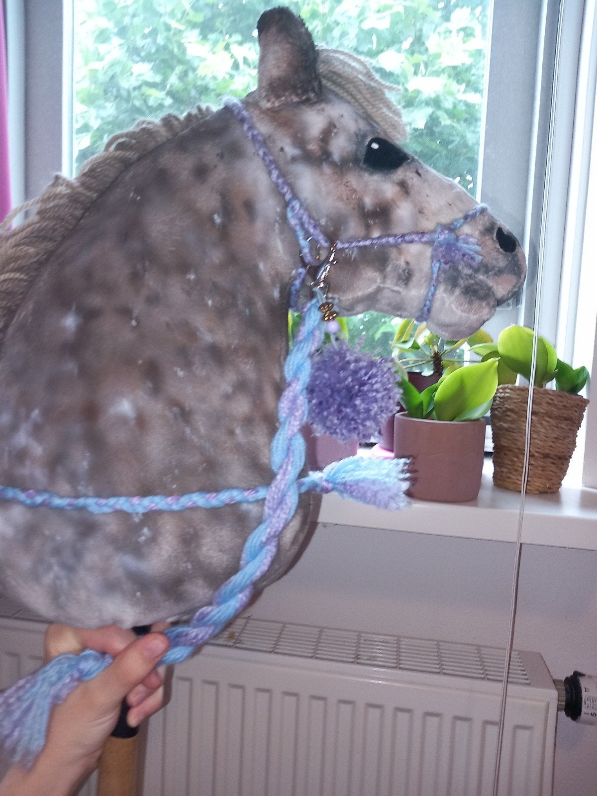 Hobby horse halster set compleet!, Hobby en Vrije tijd, Overige Hobby en Vrije tijd, Ophalen of Verzenden, Zo goed als nieuw