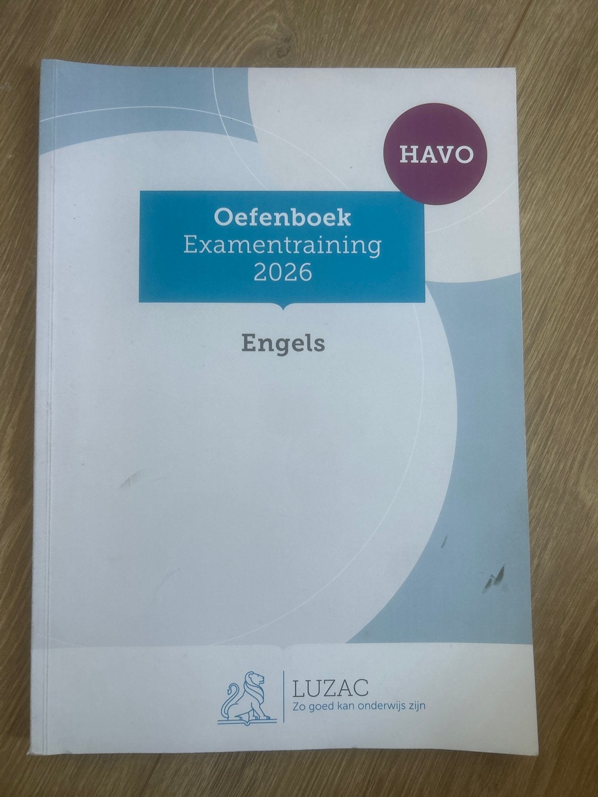 Oefenboek Examentraining Engels HAVO 2026 Luzac, Ophalen of Verzenden, Zo goed als nieuw, HAVO, Engels