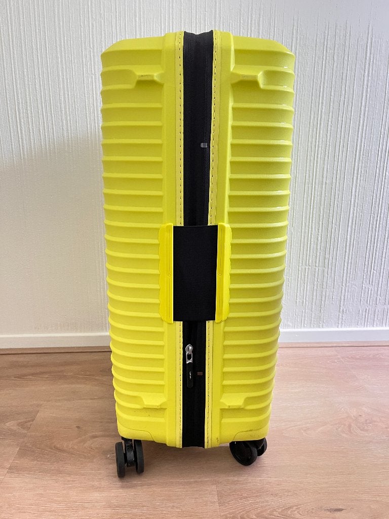 Samsonite UPSCAPE Spinner LIME, Ophalen, Zo goed als nieuw, 55 tot 75 cm, Uitschuifbare handgreep