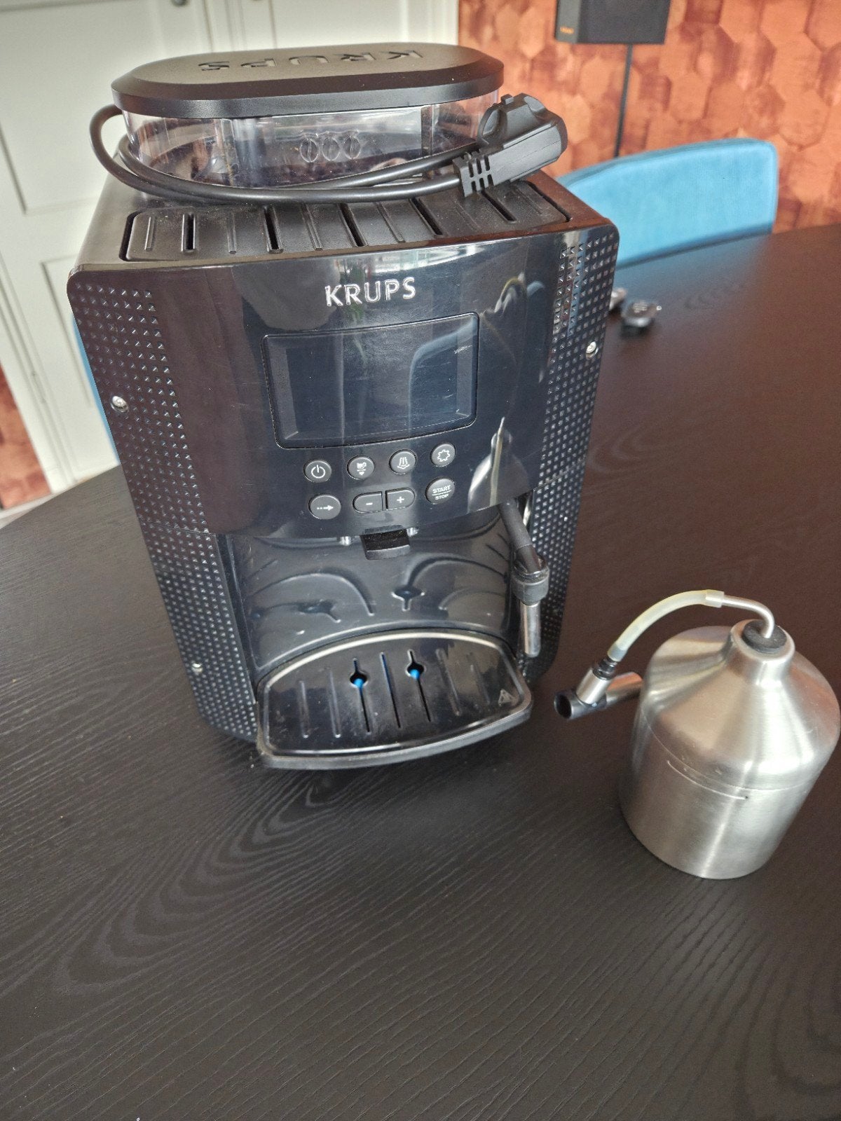 krups bonenmachine/espresso apparaat, Witgoed en Apparatuur, Koffiezetapparaten, Ophalen, Espresso apparaat, Refurbished, Koffiebonen