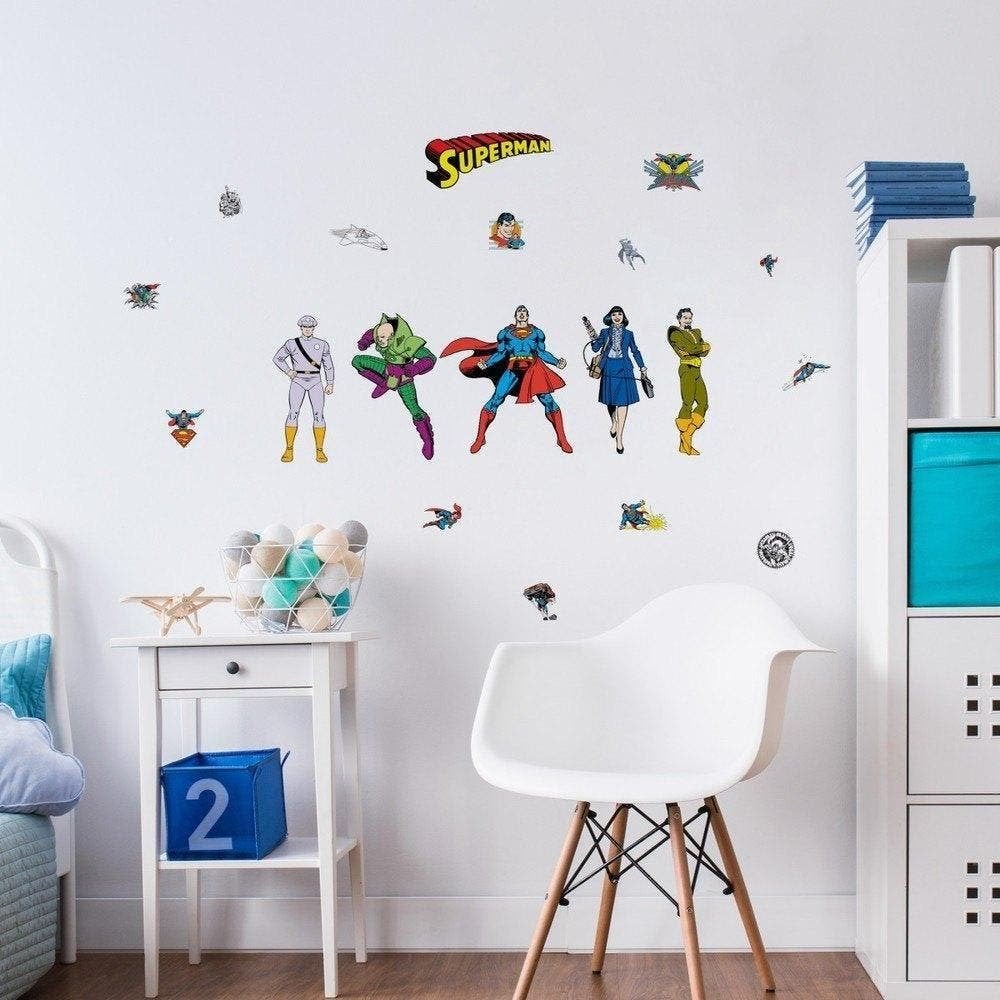 Superman Muurstickers - Roommates - VAN 29,95 VOOR 14,95!, Verzamelen, Ophalen of Verzenden, Nieuw, Strip of Tekenfilm