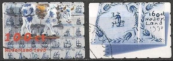 Priority serie 1747 – 1748 O. ADV. no.9 G., Verzenden, Na 1940, Gestempeld