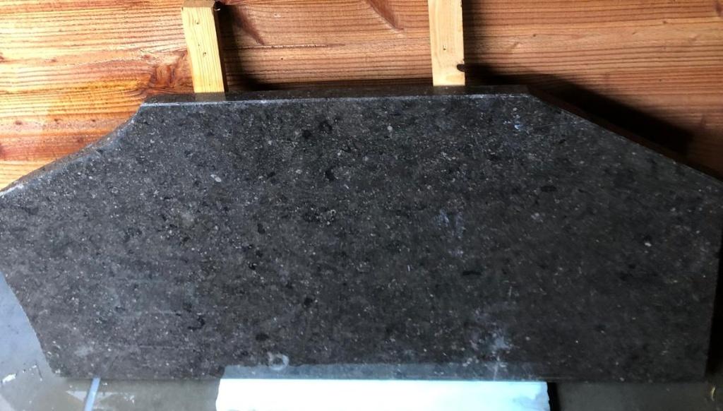Granieten tafelblad of aanrechtblad, Ophalen, Gebruikt, Rechthoekig, Overige materialen