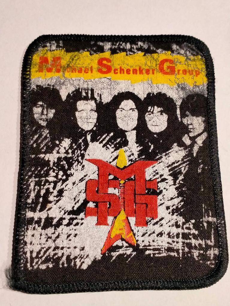 Michael Schenker Group MSG vintage rock muziek kleding patch, Verzamelen, Verzenden, Zo goed als nieuw, Kleding
