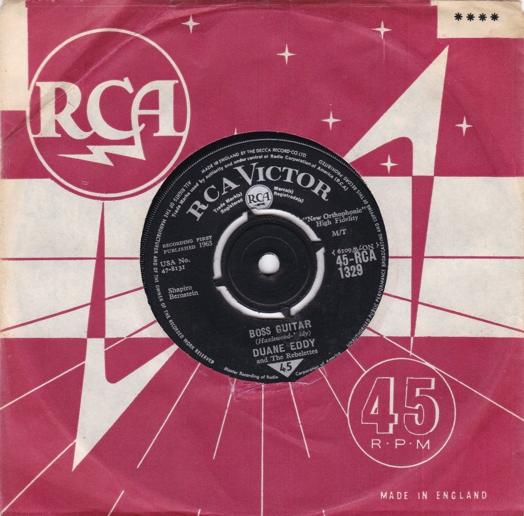 Duane Eddy - Boss Guitar / The Desert Rat 45 RPM Vinyl, Cd's en Dvd's, Gebruikt, 7 inch, Rock en Metal, Overige typen