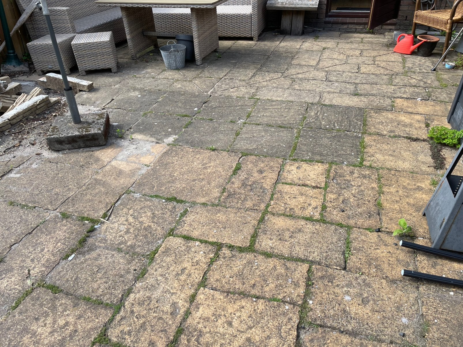 Tuintegels GRATIS, Ophalen, Gebruikt, 10 m² of meer, Beton
