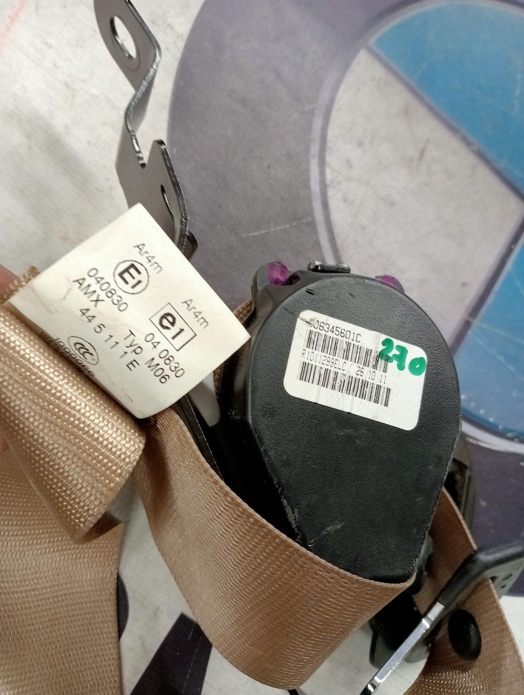 040830 VEILIGHEIDSGORDEL VOOR PASSAGIER ACHTER BMW X5 Series, Gebruikt, -, -, Ophalen of Verzenden