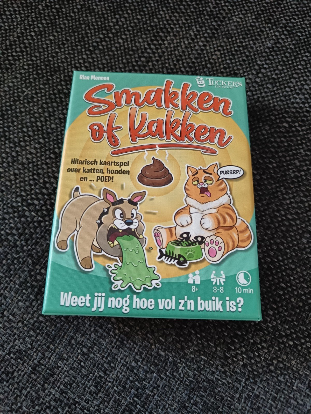 Smakken of Kakken Kaartspel - Hilarisch familiespel, Vijf spelers of meer, Ophalen of Verzenden, Zo goed als nieuw, Tucker's Fun Factory