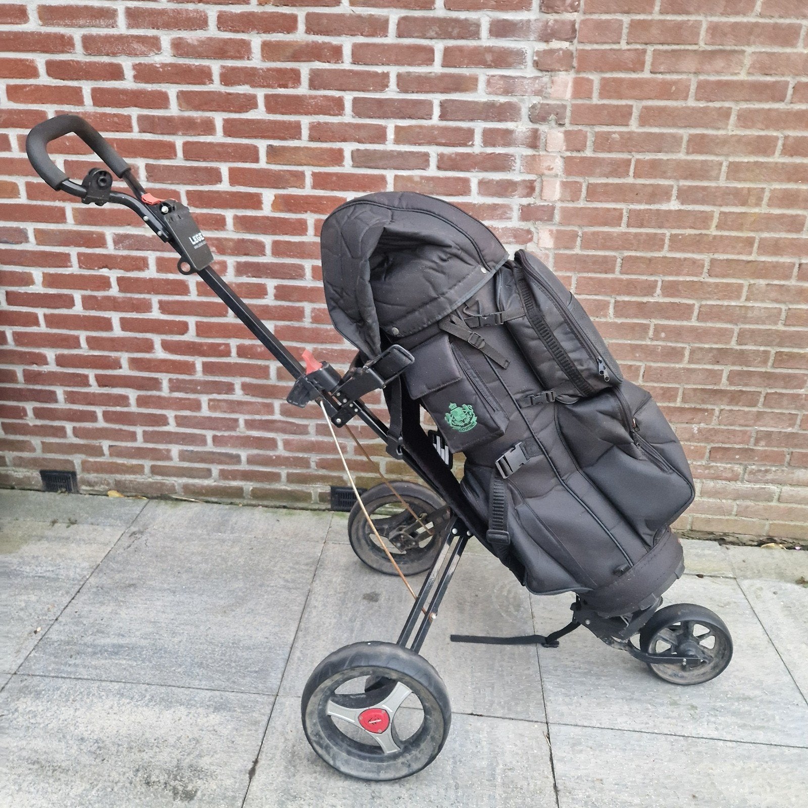Golf trolley met cartbag golftas, Sport en Fitness, Golf, Ophalen, Gebruikt, Tas, Overige merken
