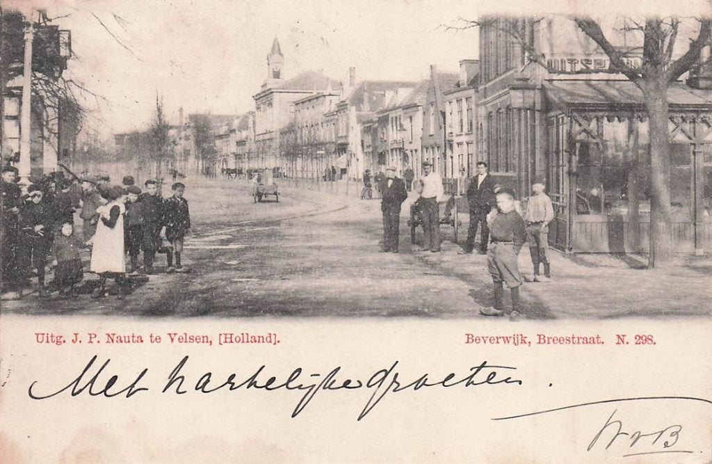 703-150-013 Beverwijk Breestraat, Ophalen of Verzenden, Voor 1920, Noord-Holland