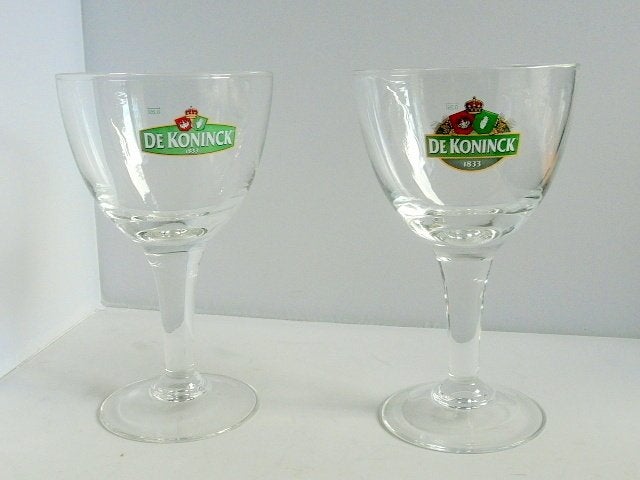 Bierglazen # de Koninck - 2 stuks, Ophalen of Verzenden, Zo goed als nieuw, Glas of Glazen, De Koninck