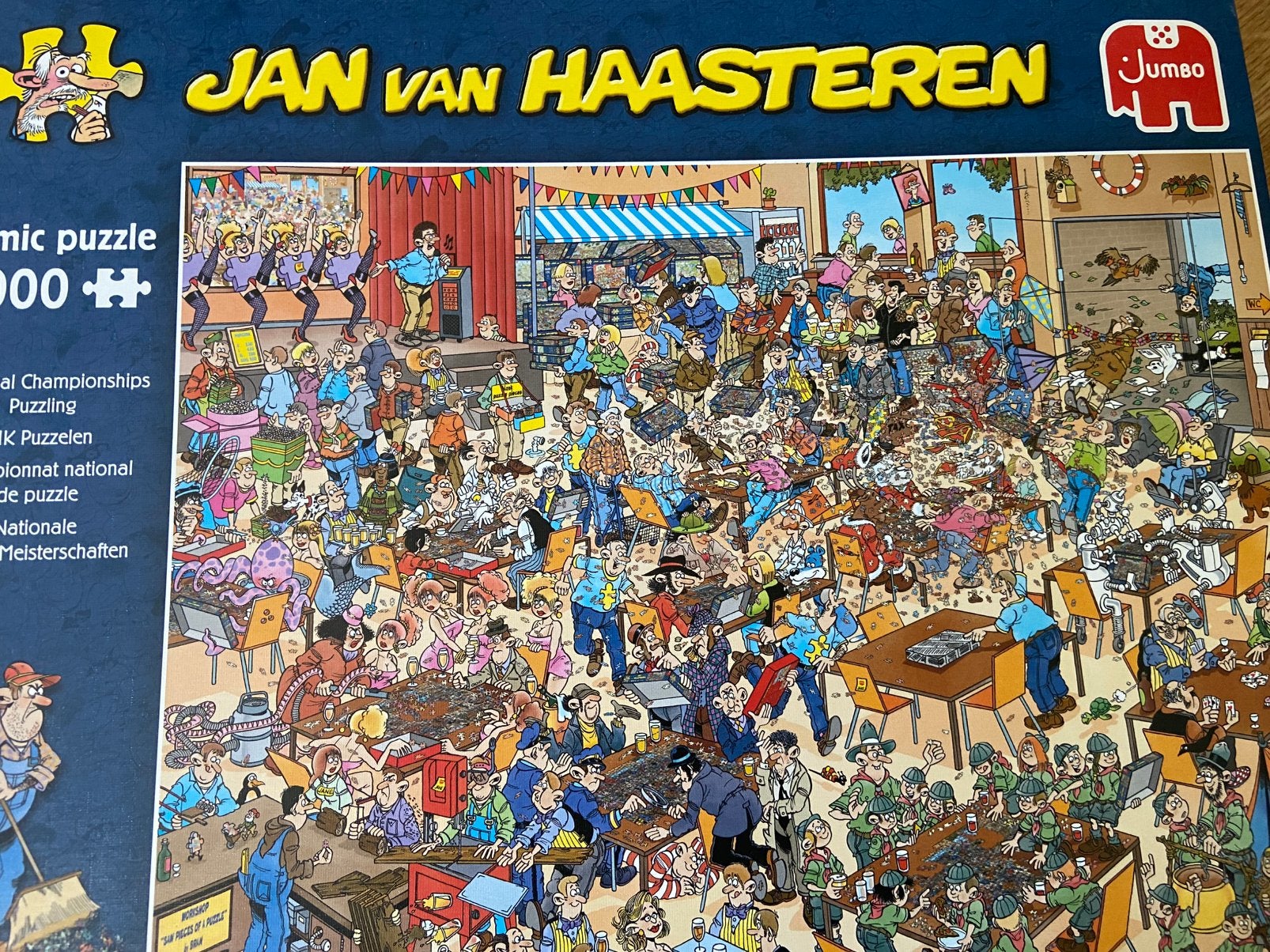 Jan van Haasteren puzzels (9) 1000 stukjes, Ophalen, 500 t/m 1500 stukjes, Zo goed als nieuw