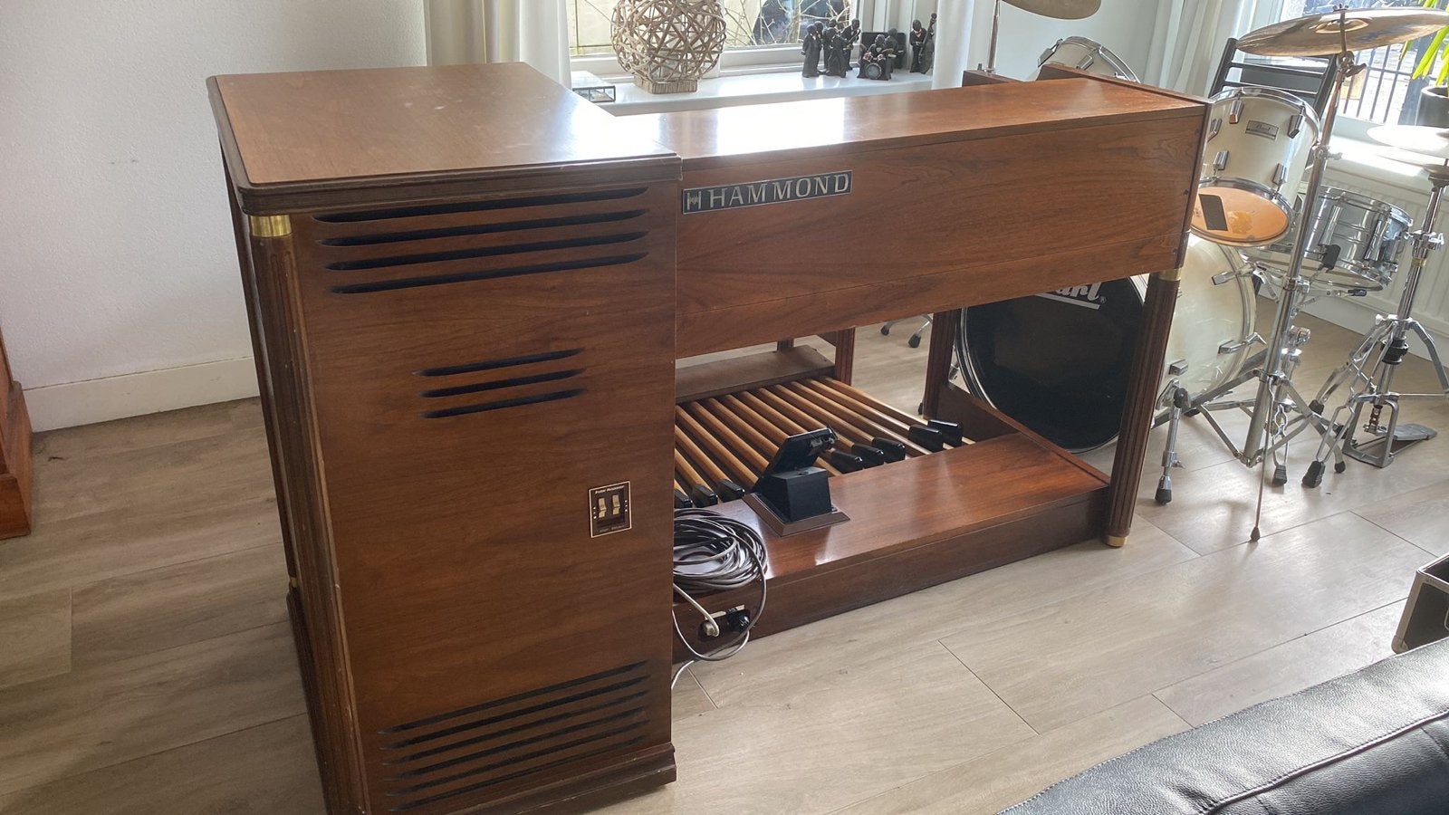 Hammond B3000 met Lesliebox 722 - Voeding defect, Ophalen, Gebruikt, 2 klavieren, Hammondorgel