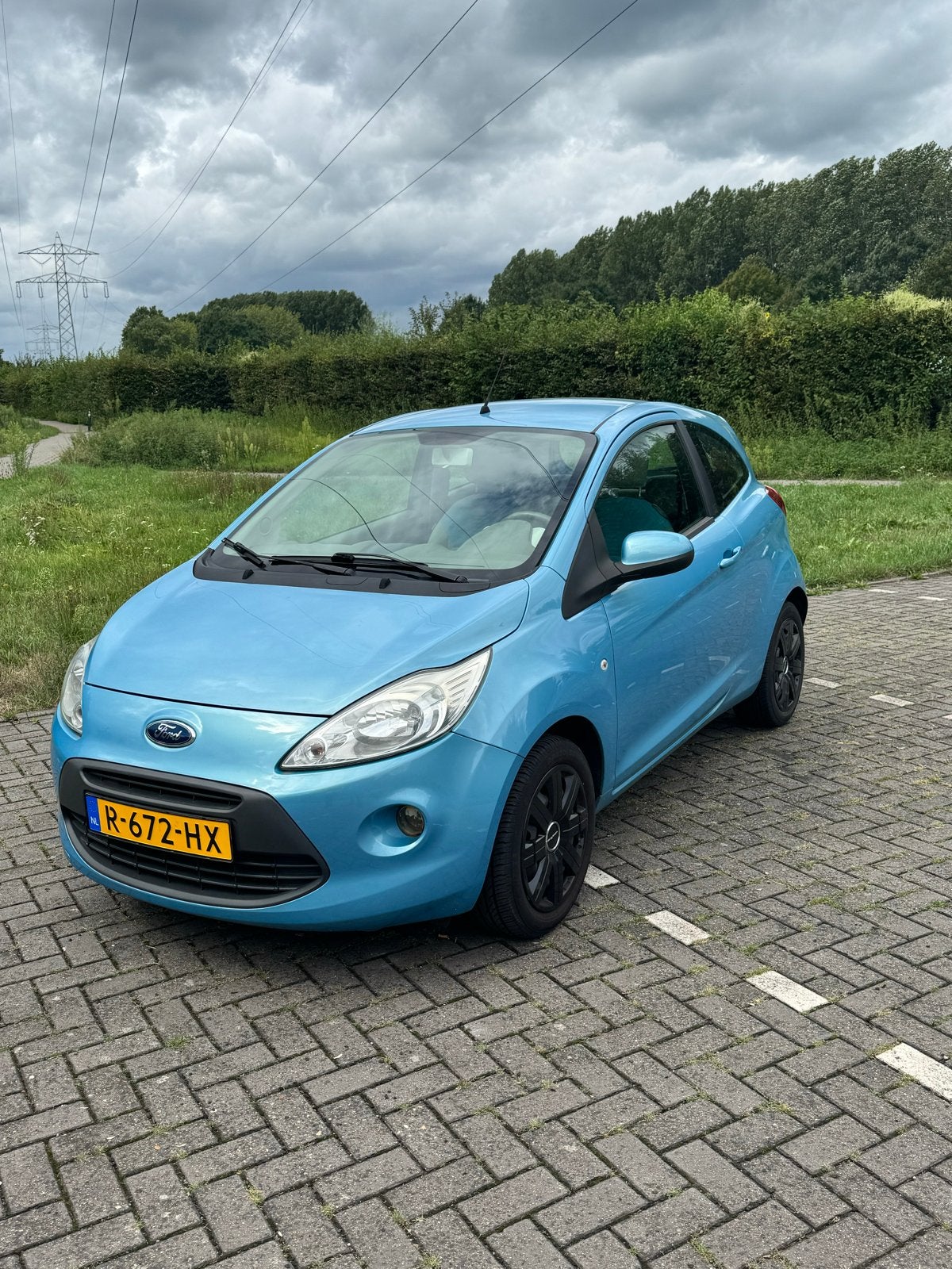Ford Ka 1.2 51KW 2009 Blauw, Voorwielaandrijving, Stof, Elektrische ramen, 4 cilinders