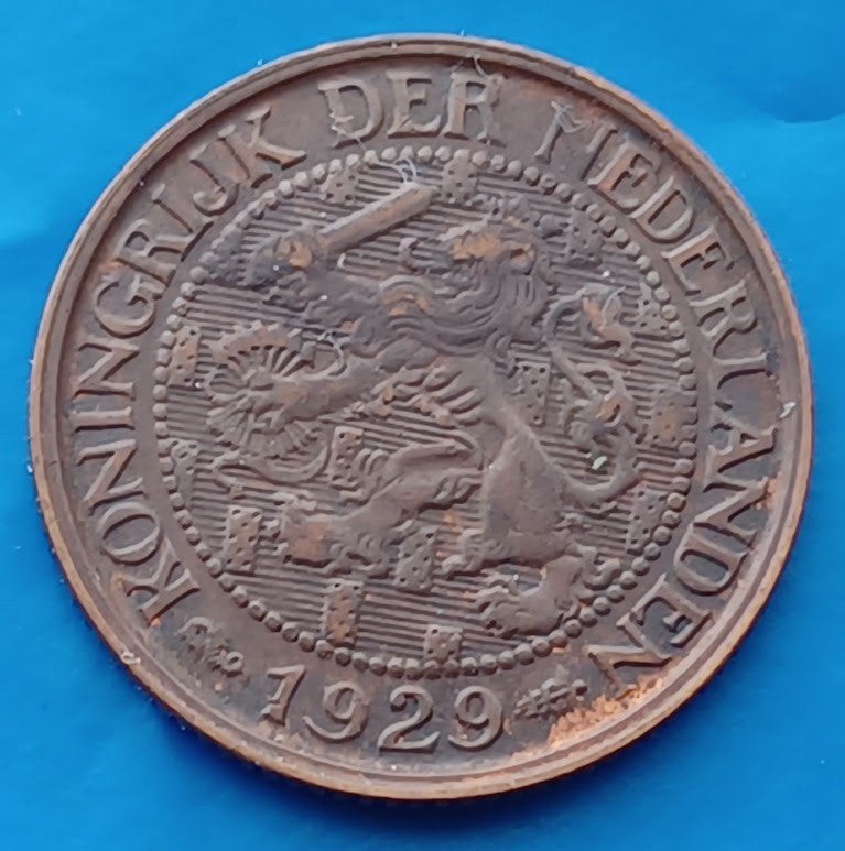 1 cent 1929 - Wilhelmina, Verzenden, Koningin Wilhelmina, 1 cent, Losse munt