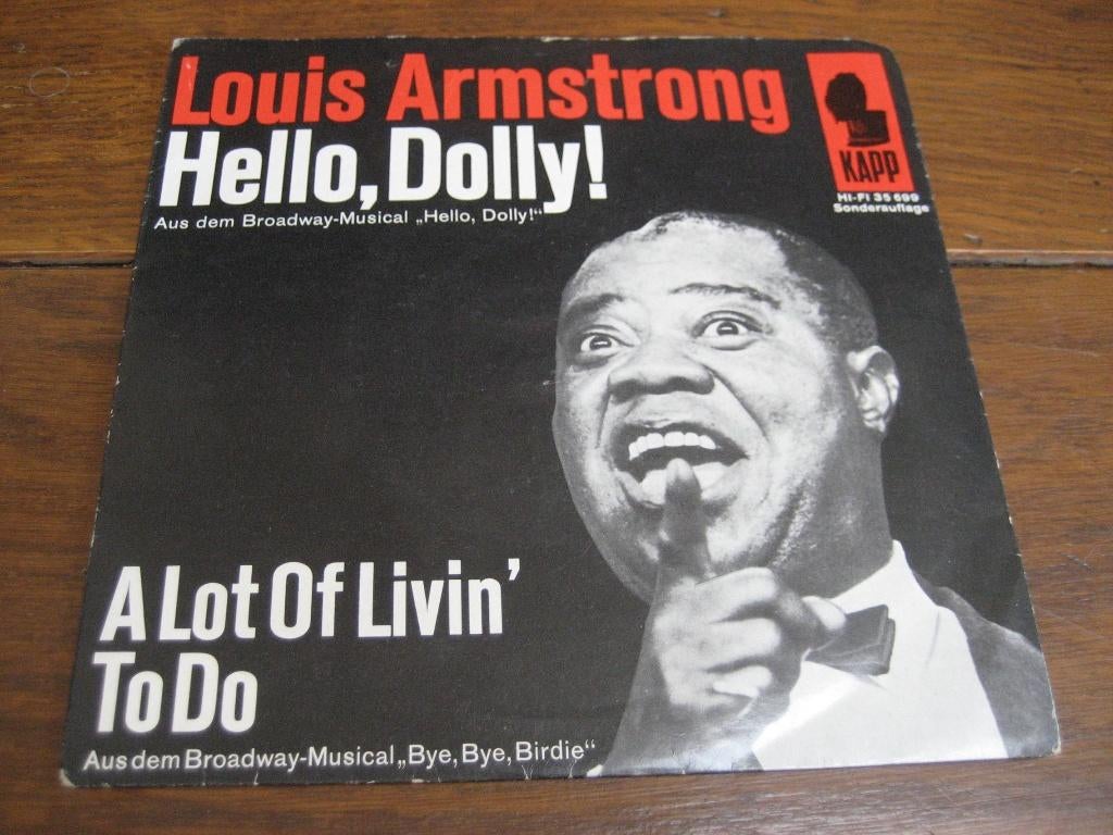 Louis armstrong singles, Cd's en Dvd's, Vinyl Singles, 7 inch, Single, Ophalen of Verzenden, Zo goed als nieuw