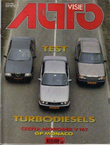 Autovisie 10 1989 : Alfa Romeo 164 - BMW 524 - Mercedes 250, Ophalen of Verzenden, Gelezen, Algemeen