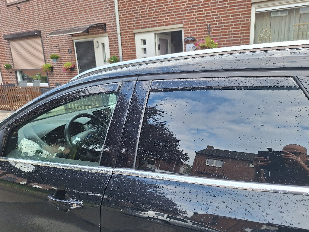 Zijwindschermen ford raamspoilers donker getint oa Fiesta Ka, Ophalen of Verzenden, Nieuw