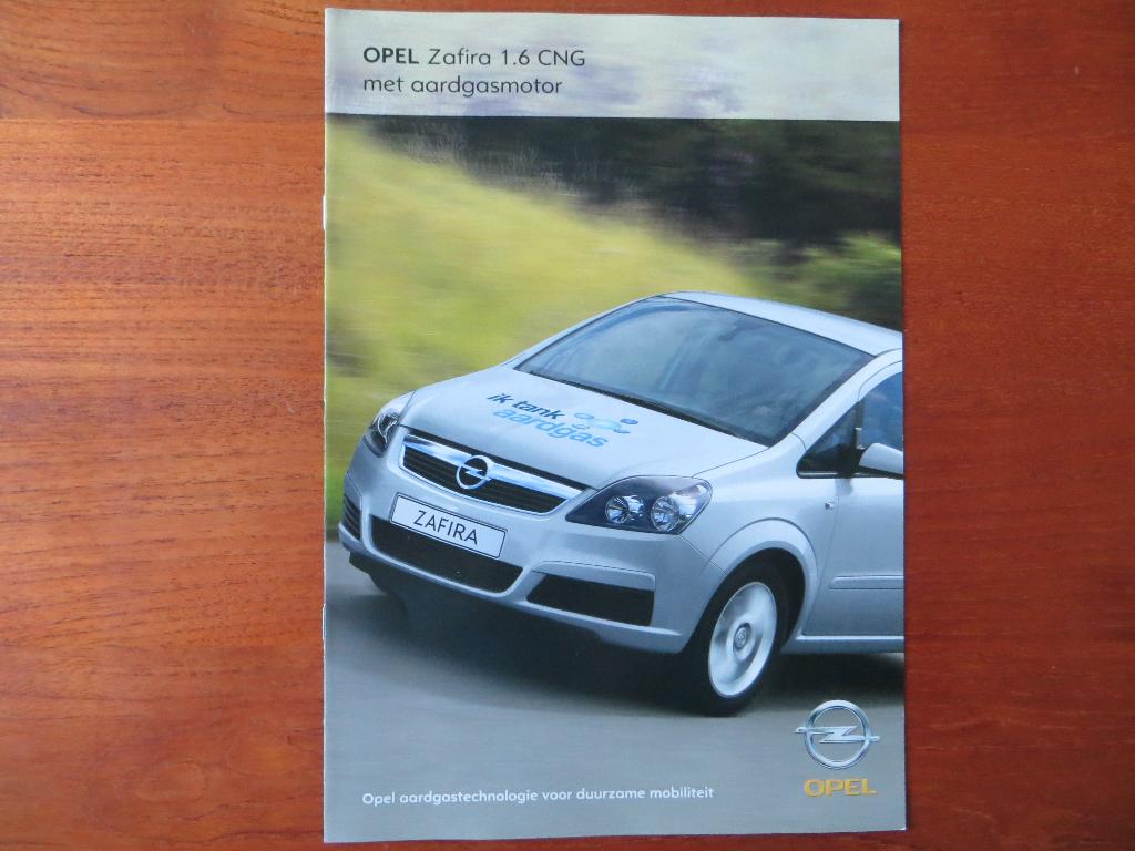 Opel Zafira 1.6 CNG met aardgasmotor (2007), Ophalen of Verzenden, Nieuw, Opel