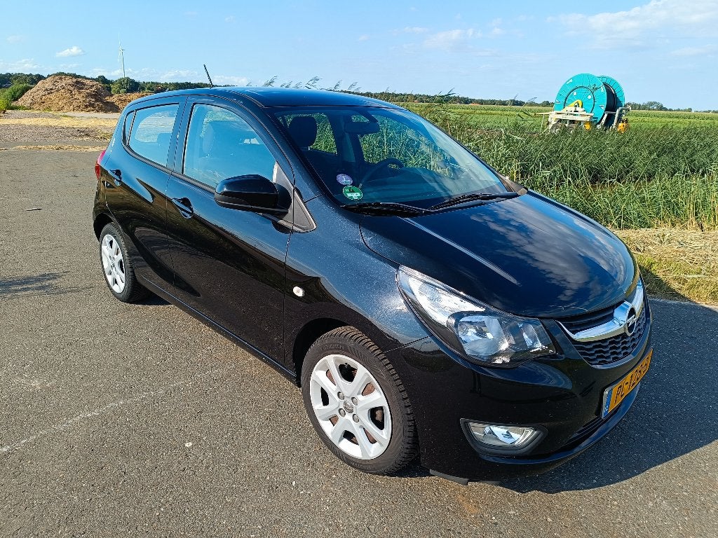 Opel Karl 1.0 Ecoflex 55KW 2017 Zwart/Airco/Cruise/Trekhaak, Auto's, Opel, Voorwielaandrijving, 839 kg, Stof, 74 pk