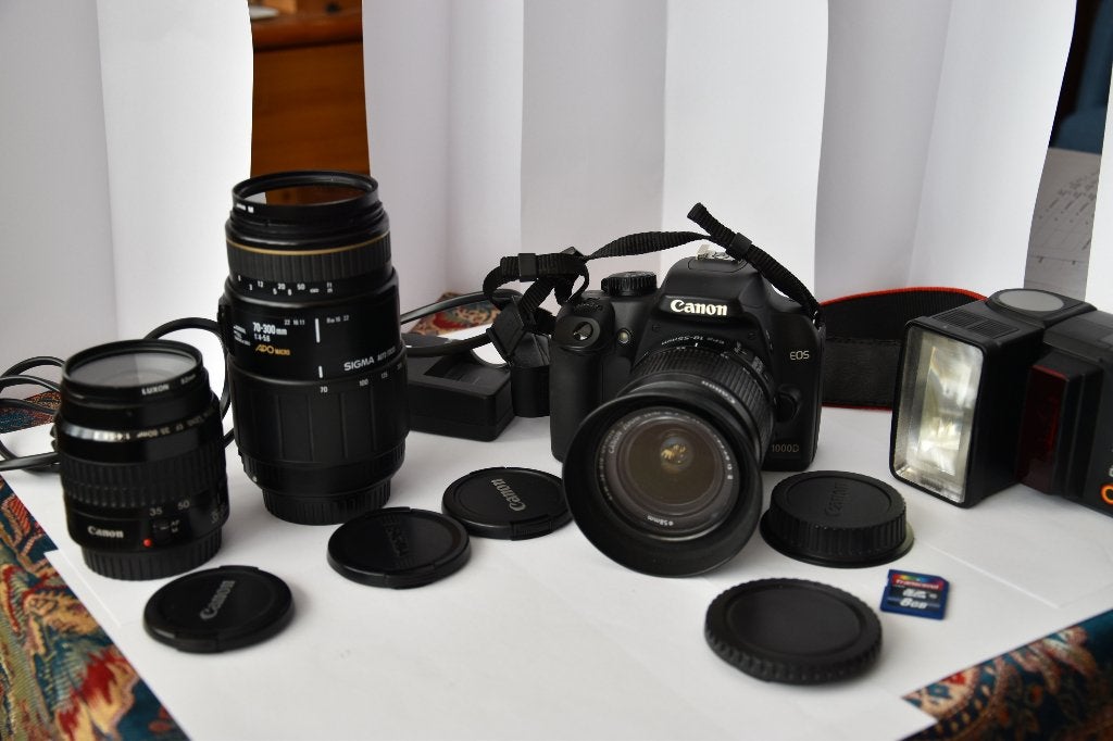 canon eos 1000d, Audio, Tv en Foto, Fotocamera's Digitaal, Geheugenkaart, Gebruikt, Spiegelreflex, Canon