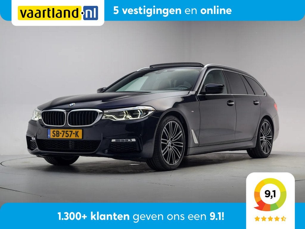 BMW 5 Serie Touring 520i M Sport High Executive Aut. [ Panor, Automaat, Achterwielaandrijving, Gebruikt, 4 cilinders