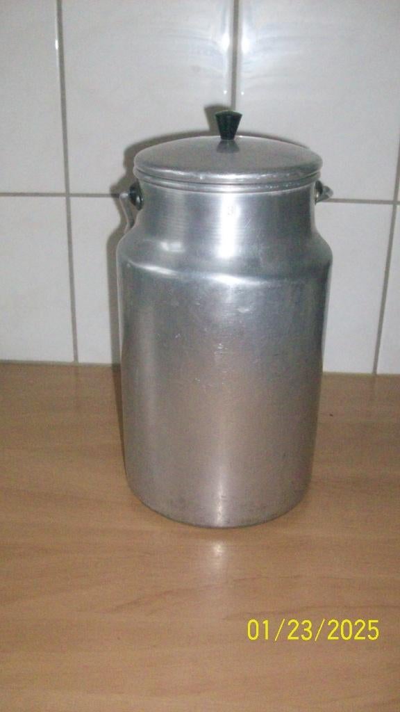 Aluminium melkbus, 3 liter, Overige typen, Zilver, Ophalen of Verzenden, Zo goed als nieuw
