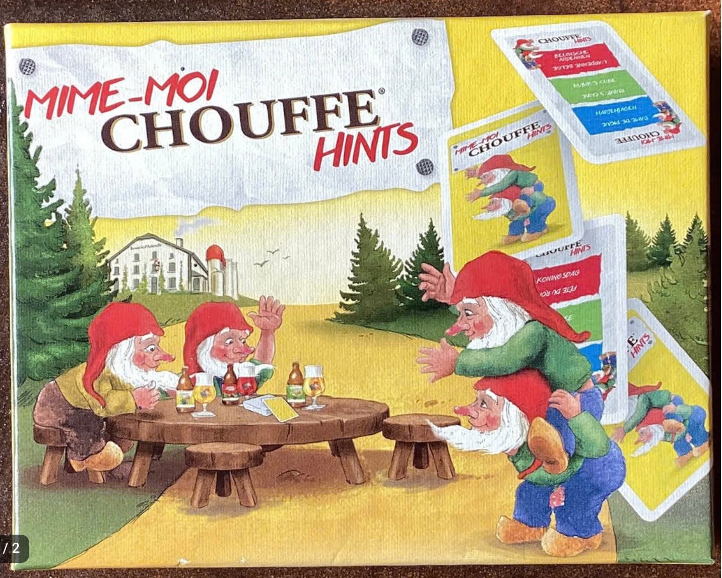 Mime-Moi Chouffe Hints - Kaartspel, Hobby en Vrije tijd, Ophalen of Verzenden, Zo goed als nieuw
