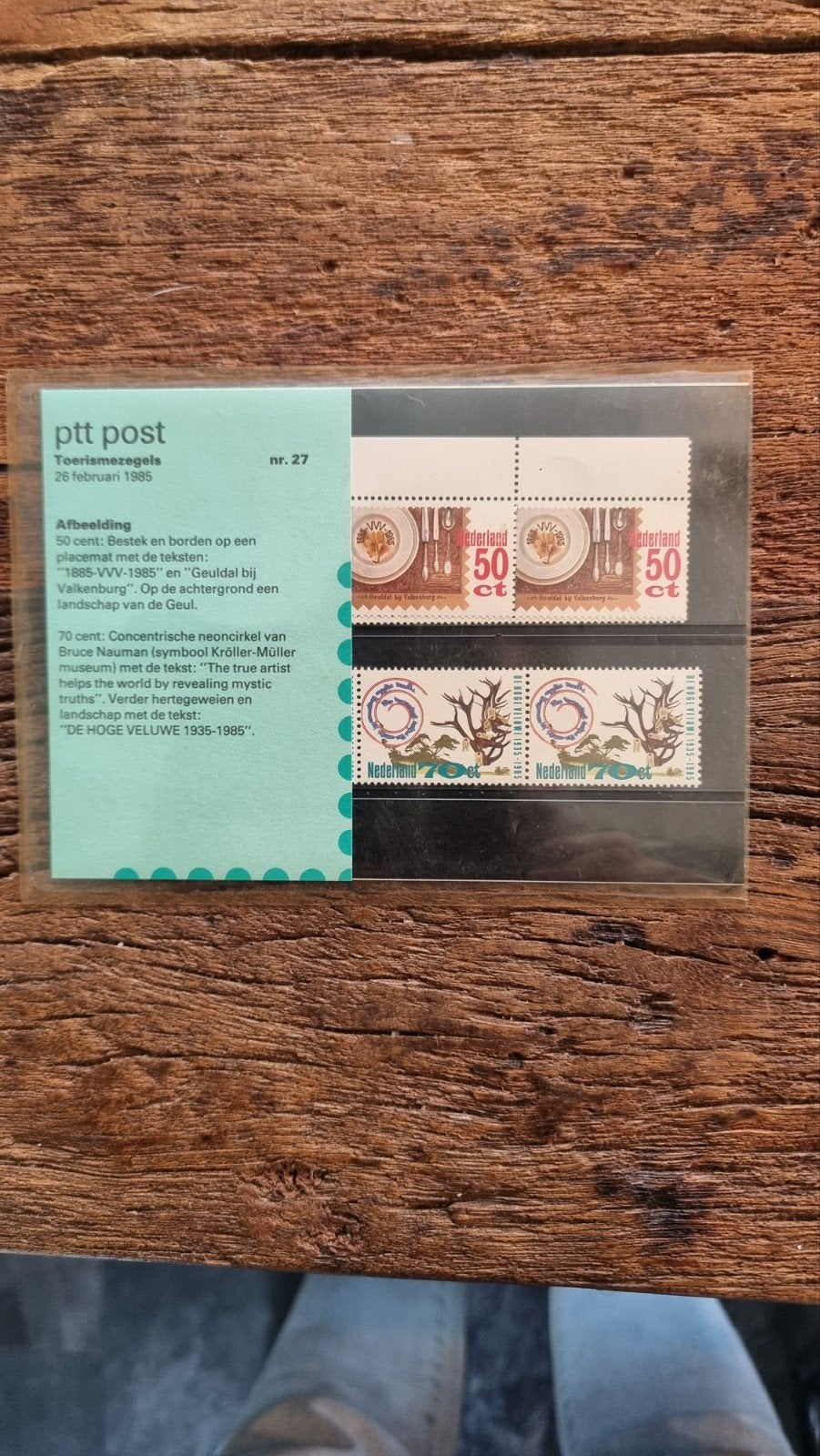 PTT Post Toerismezegels nr. 27 - 26 februari 1985, Ophalen of Verzenden, Na 1940, Postfris