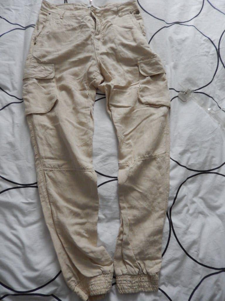 Stoere nieuwe broek Summum woman luxury casual 38, Kleding | Dames, Maat 38/40 (M), Summum Woman, Verzenden, Beige
