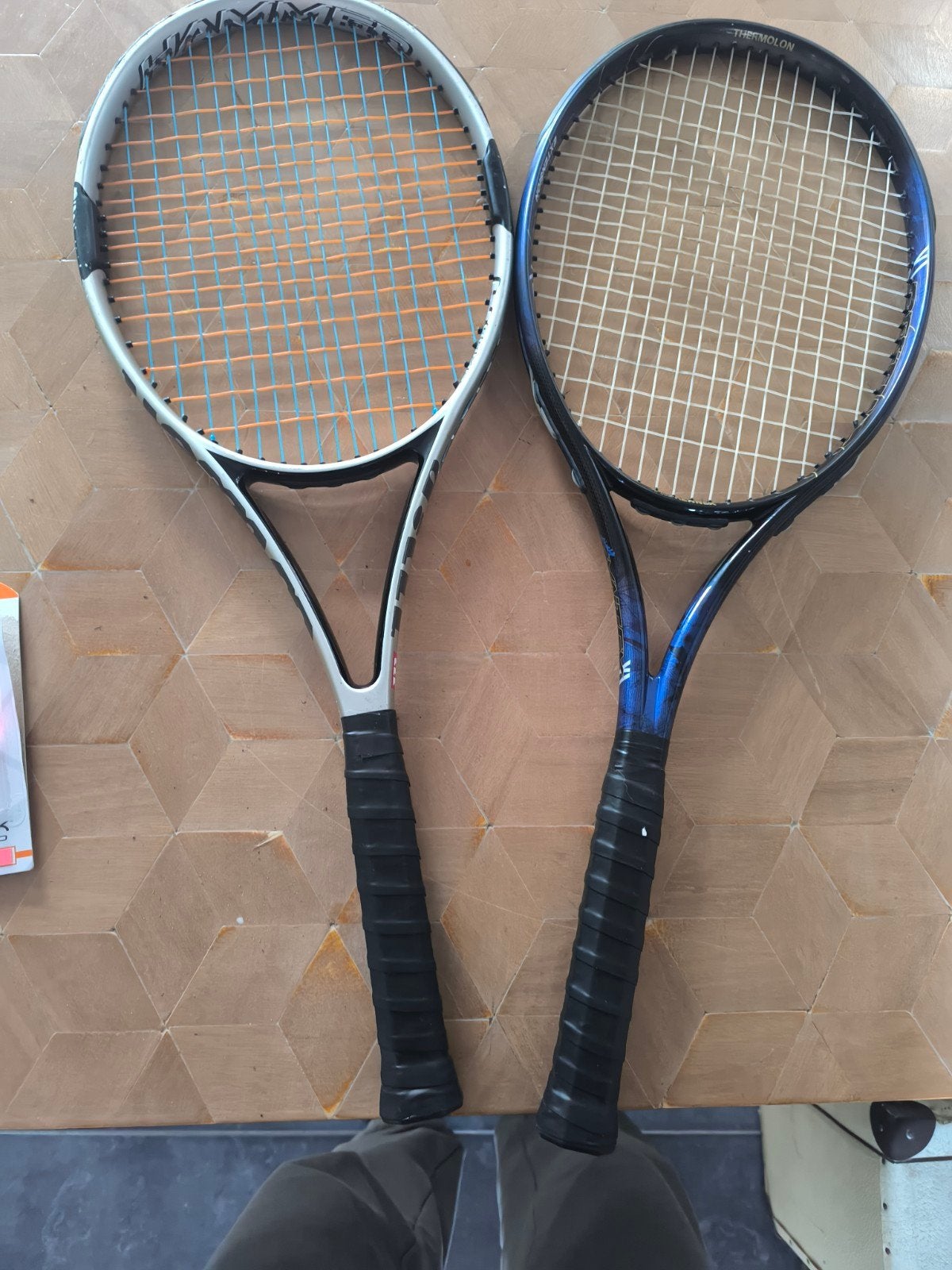 2 in orde rackets Wilson Hammercomp en Syntex Longframe, Sport en Fitness, Tennis, Ophalen, Racket, Wilson