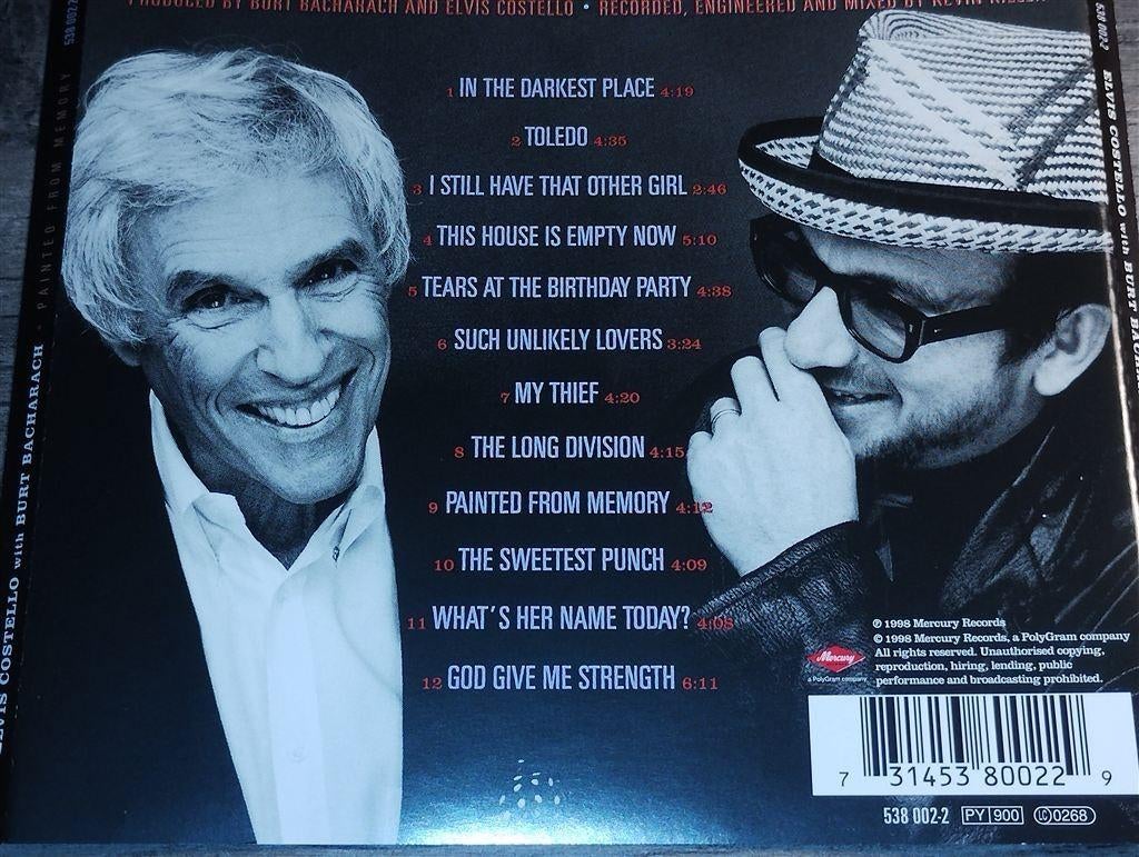 Elvis Costello with Burt Bacharach - Painted From Memory, Ophalen of Verzenden, Zo goed als nieuw