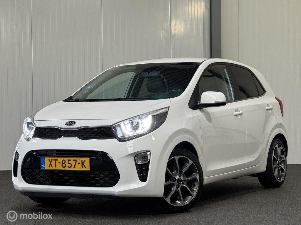 Kia Picanto 1.0 MPi Design Ed. [ NAP 1e eig. leder cruise Ca, Auto's, Voorwielaandrijving, Euro 6, 4 stoelen, Wit