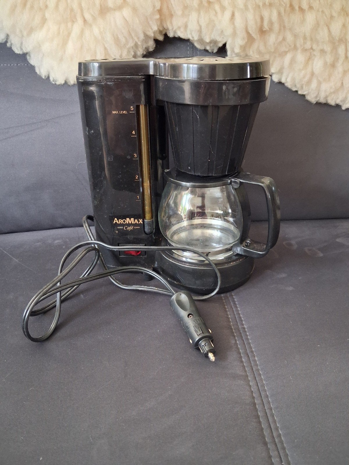 Aromax Cafe 12V Koffiezetapparaat voor onderweg, Ophalen, Gebruikt, Koffiemachine, Gemalen koffie