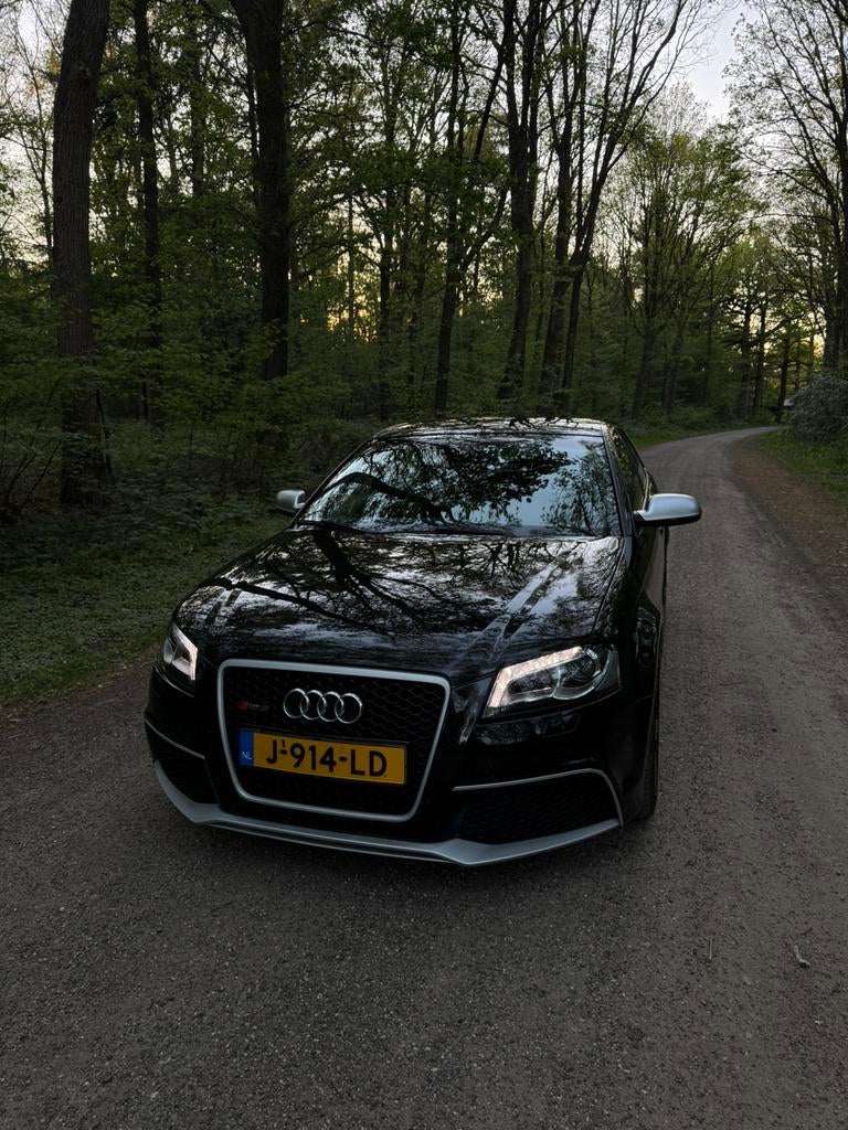Audi RS3 2.5 Tfsi 250KW 2012 Zwart - Nieuwe APK - Milltek, Auto's, Automaat, Zwart, RS3, Vierwielaandrijving