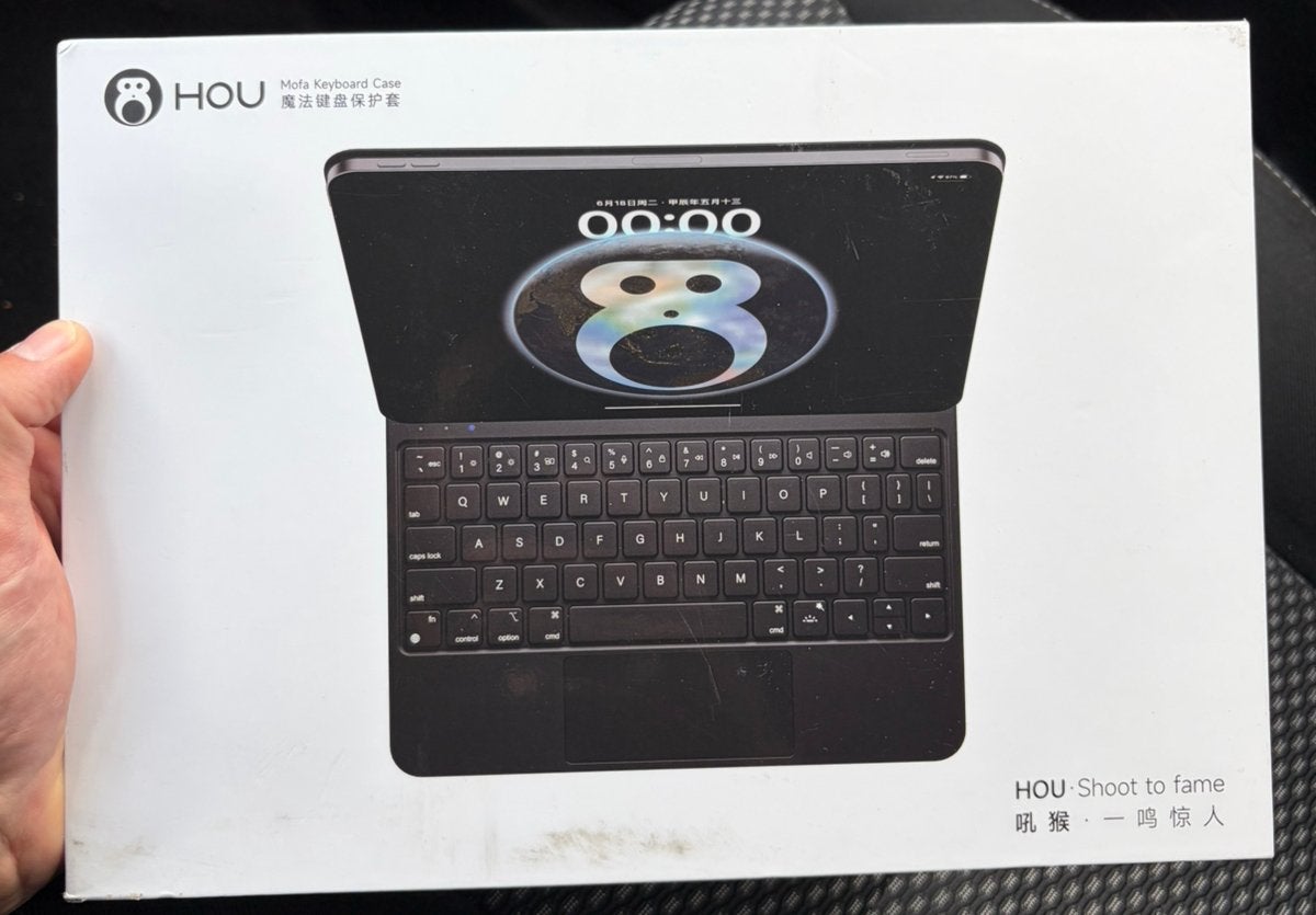 Witte HOU mofa keyboard case voor ipad air 5e/4e generatie
